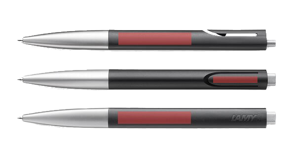 LAMY noto silver Kugelschreiber Schwarz Druckbereiche