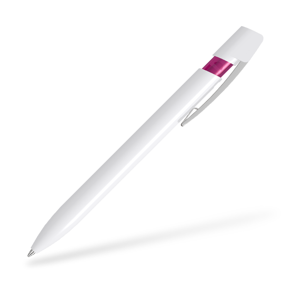 UMA SKY M 0-0125-M Kugelschreiber 270 Grad vom Clip Weiß-Magenta