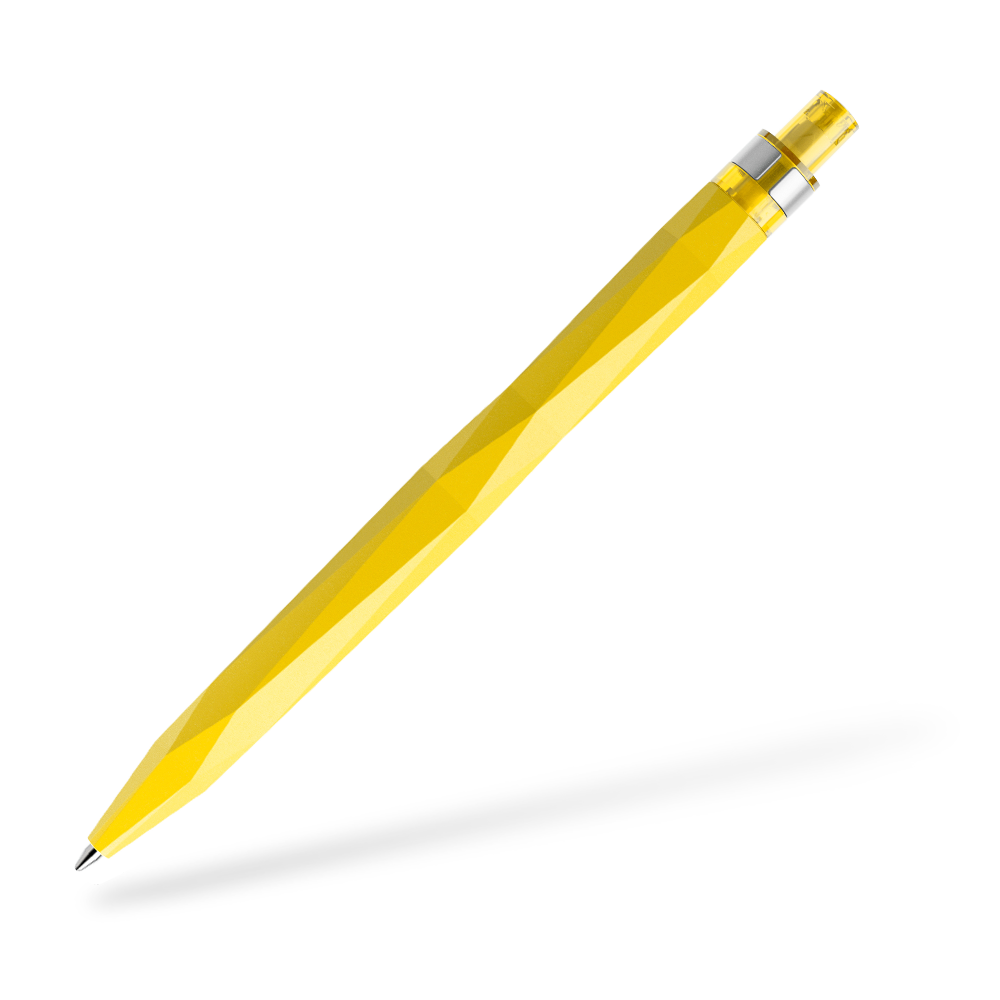 prodir QS20 Kugelschreiber Matt Metallclip Frontansicht Gelb M07