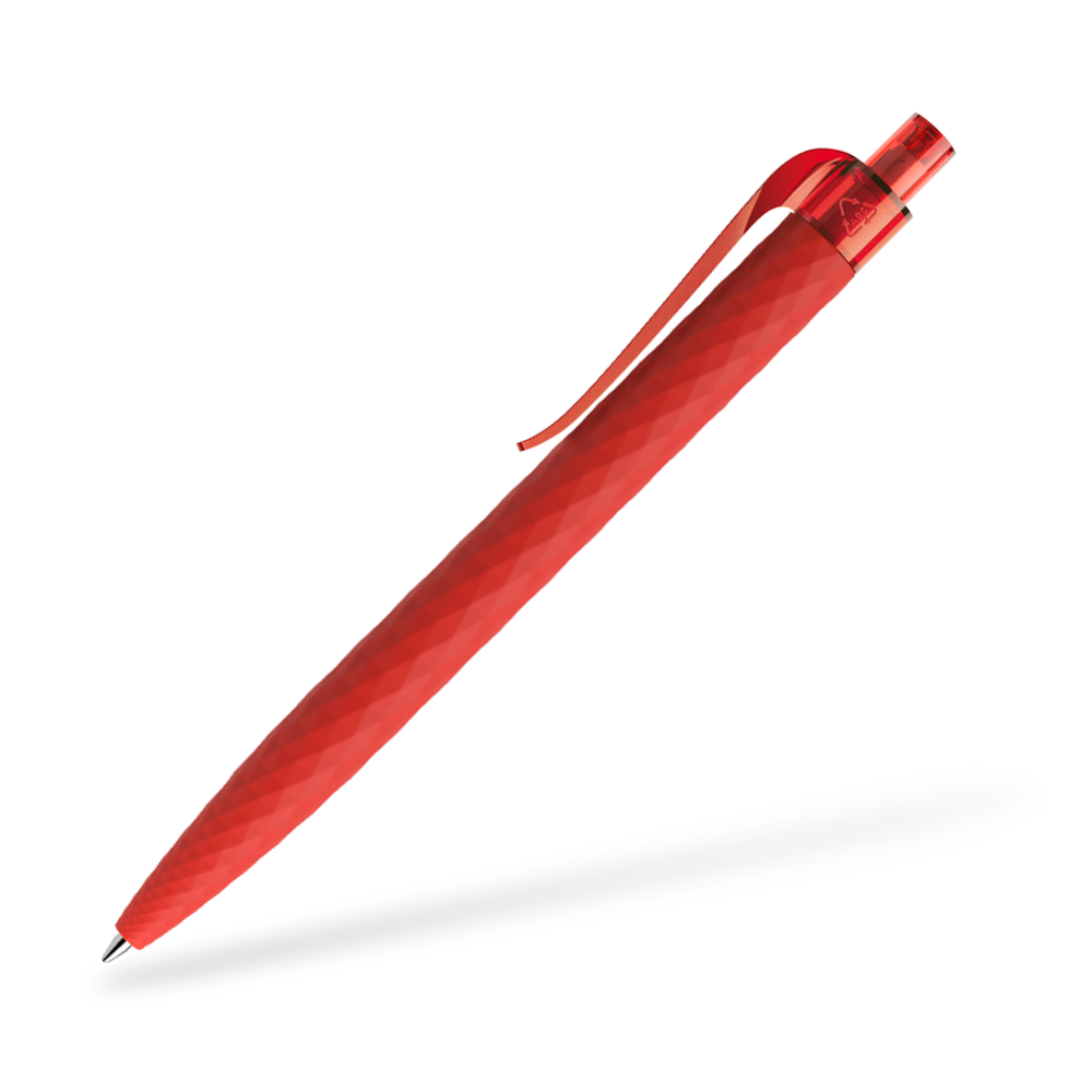 prodir QS01 Softtouch Kugelschreiber Seitenansicht Rot R20