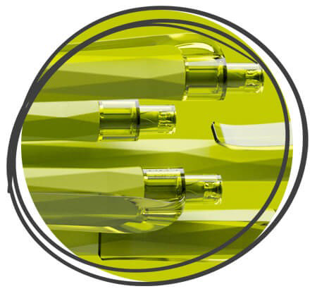 prodir QS20 Softtouch Kugelschreiber Gelbgrün Nahaufnahme