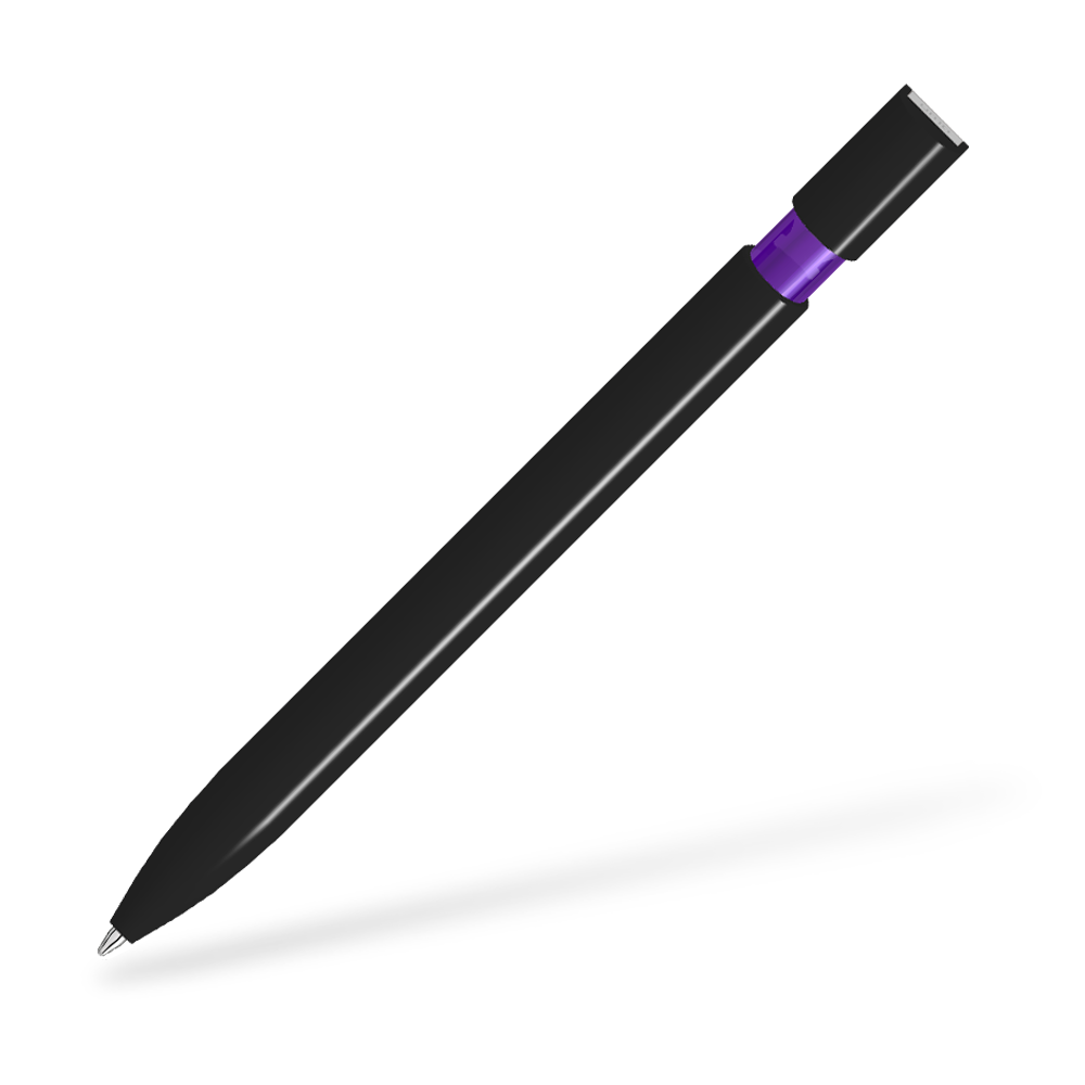 UMA SKY M 0-0125-M Kugelschreiber Frontansicht Schwarz-Violett
