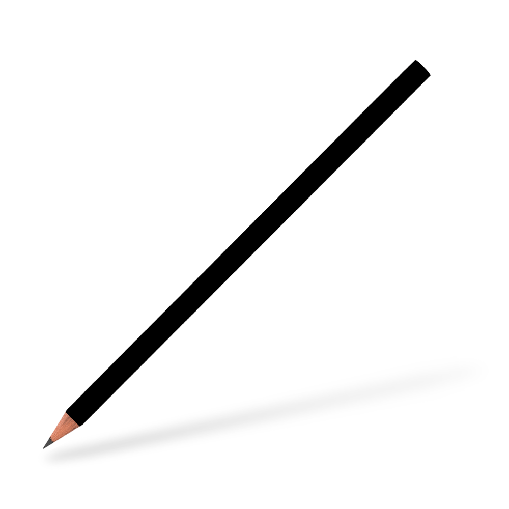 CSW Bleistifte runder Bleistift matt Schwarz