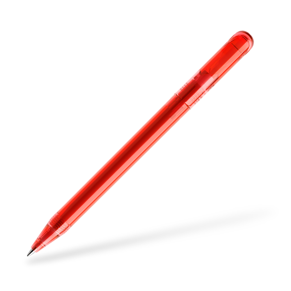 DS3 Transparent Kugelschreiber Frontansicht Rot T20