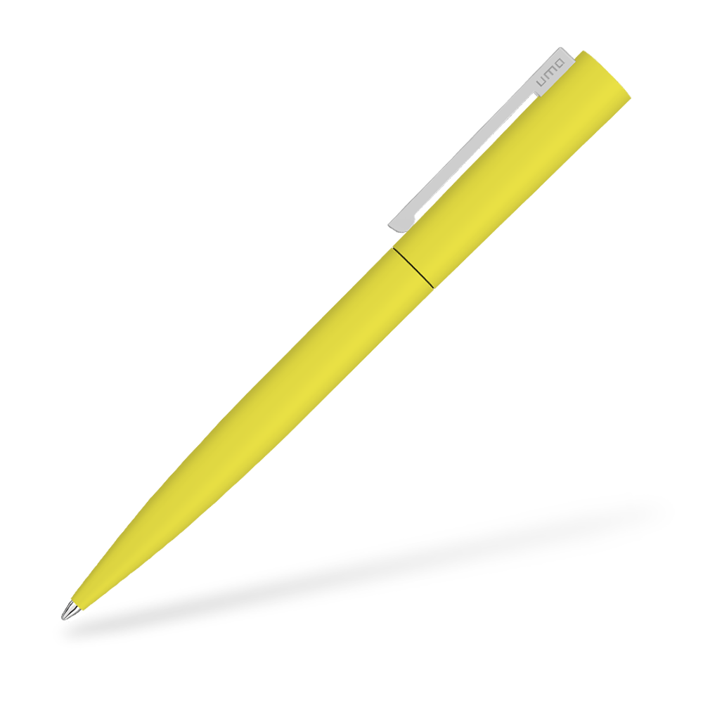 UMA 0-9610-GUM BRUSH GUM Softtouch Kugelschreiber Gelb Seitenansicht