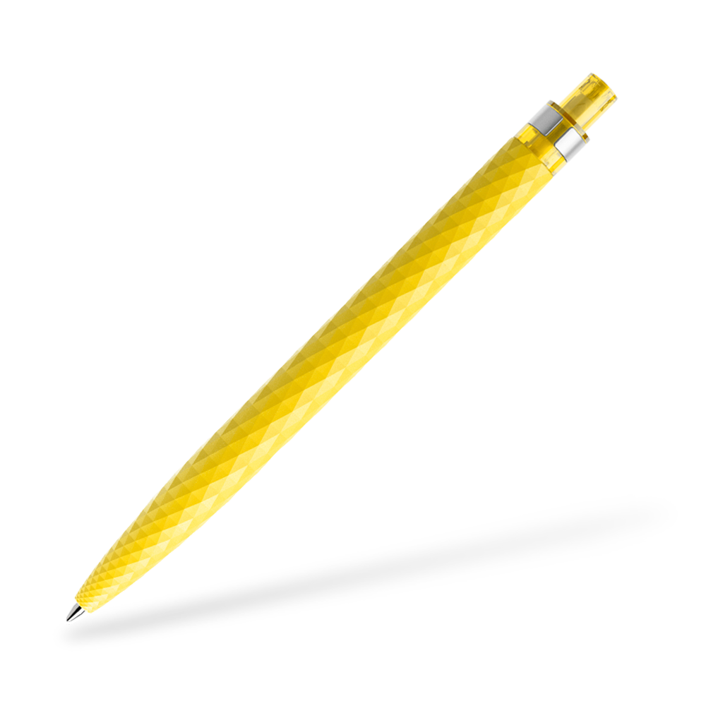 prodir QS01 Matt Kugelschreiber Metallclip Frontansicht Gelb M07