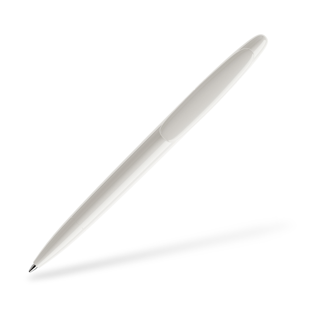 prodir DS5 poliert Kugelschreiber Clipansicht Weiß P02