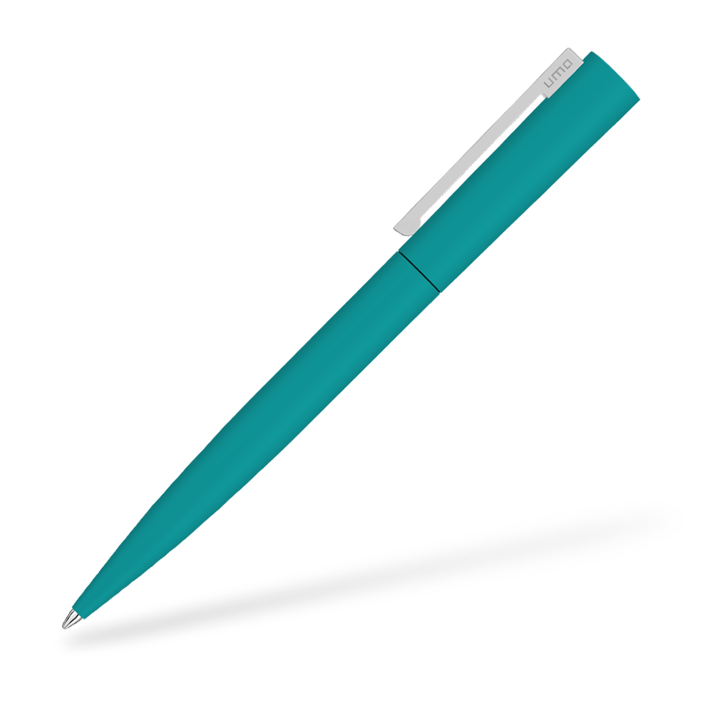 UMA 0-9610-GUM BRUSH GUM Softtouch Kugelschreiber Petrol Seitenansicht