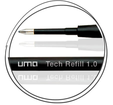 UMA Tech Refill 1.0 Kugelschreiber Mine Schwarz