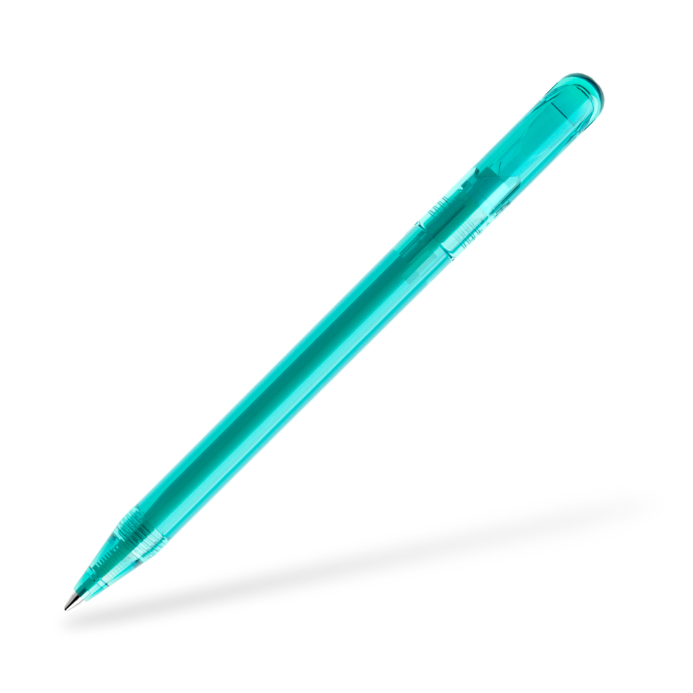 DS3 Transparent Kugelschreiber Frontansicht Aqua T35
