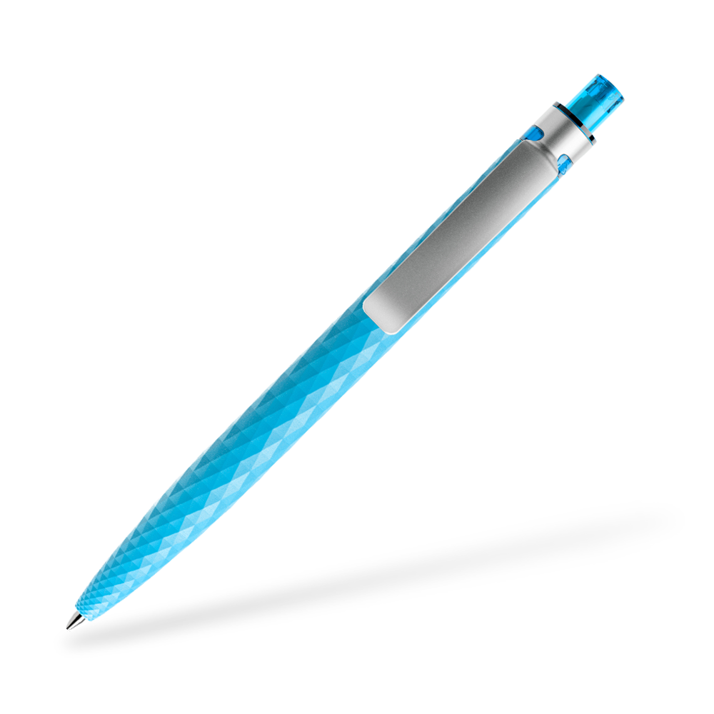 prodir QS01 Matt Kugelschreiber Metallclip Clipansicht Cyan M58