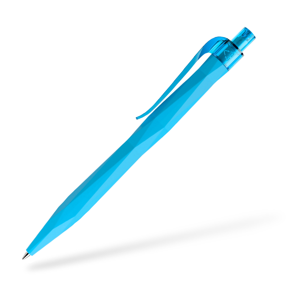 prodir QS20 Softtouch Kugelschreiber Seitenansicht Cyan R58