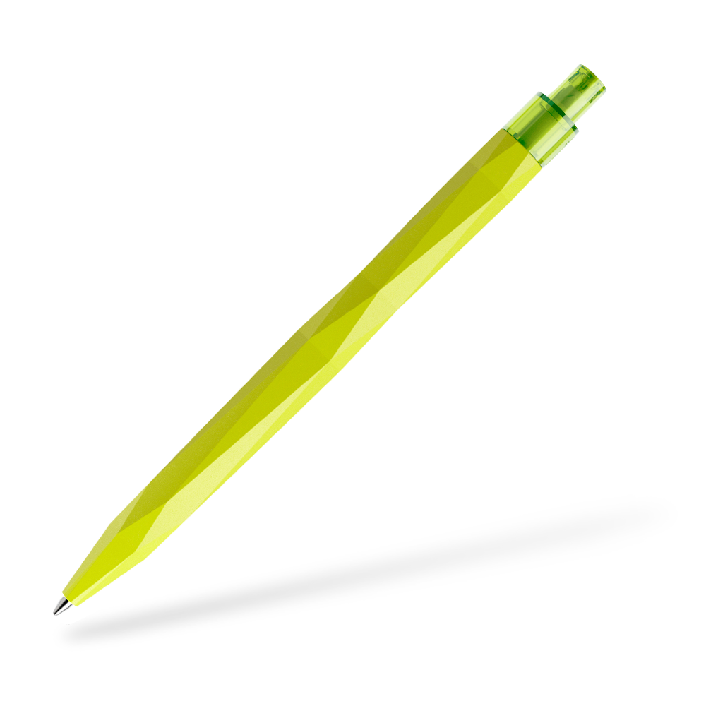 prodir QS20 Matt Kugelschreiber Frontansicht Gelbgruen M66