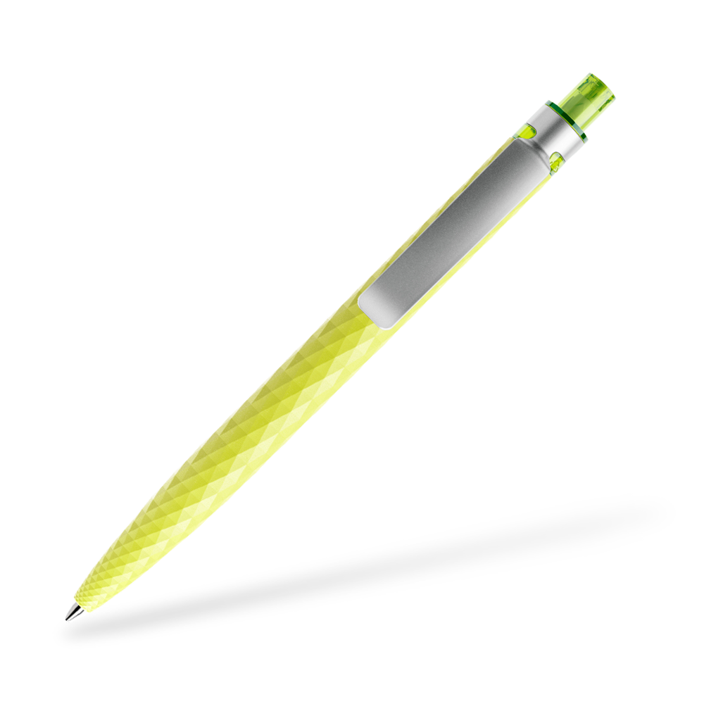 prodir QS01 Matt Kugelschreiber Metallclip Clipansicht Gelbgrün M66