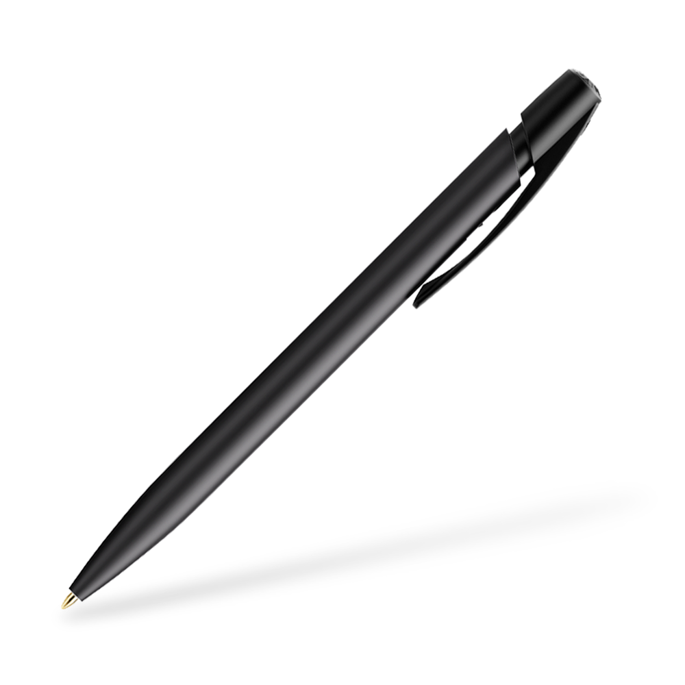 BIC Media Clic Druckkugelschreiber Schwarz Clipansicht 270°