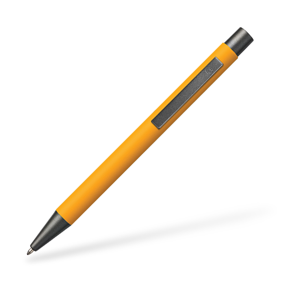 Goldstar Bowie LUM Kugelschreiber Clipansicht Gelb