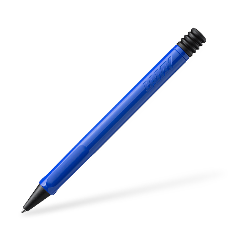 LAMY Safari 214 Kugelschreiber Frontansicht Blau