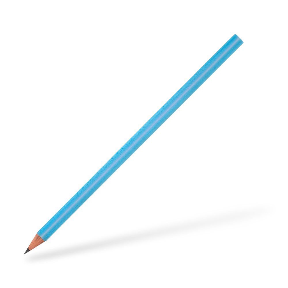 CSW Bleistifte runder Bleistift glänzend Hellblau