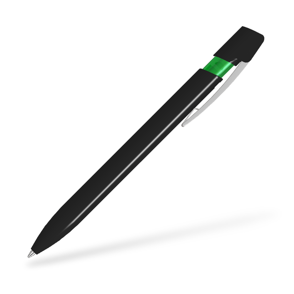 UMA SKY M 0-0125-M Kugelschreiber 270 Grad vom Clip Schwarz-Dunkelgrün