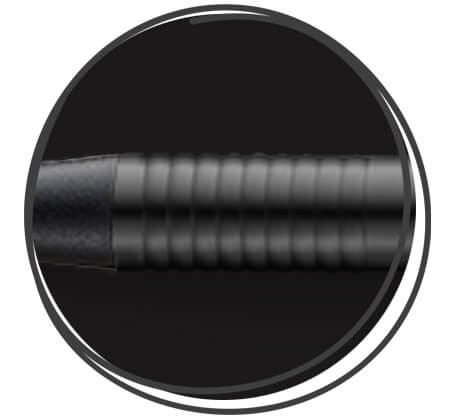 LAMY logo 208 black Kugelschreiber Griff Nahaufnahme