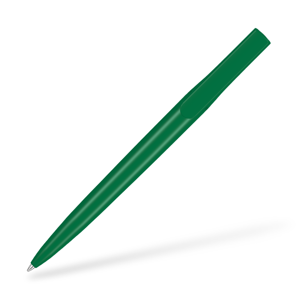 0-2240 PET PEN Switch Kugelschreiber Clipansicht Dunkelgrün