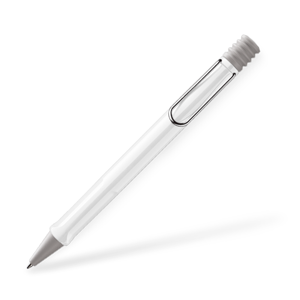 LAMY Safari 219 Kugelschreiber Clipansicht Weiss