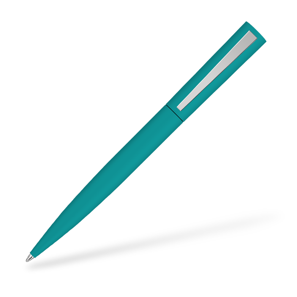 UMA 0-9610-GUM BRUSH GUM Softtouch Kugelschreiber Petrol Clipansicht