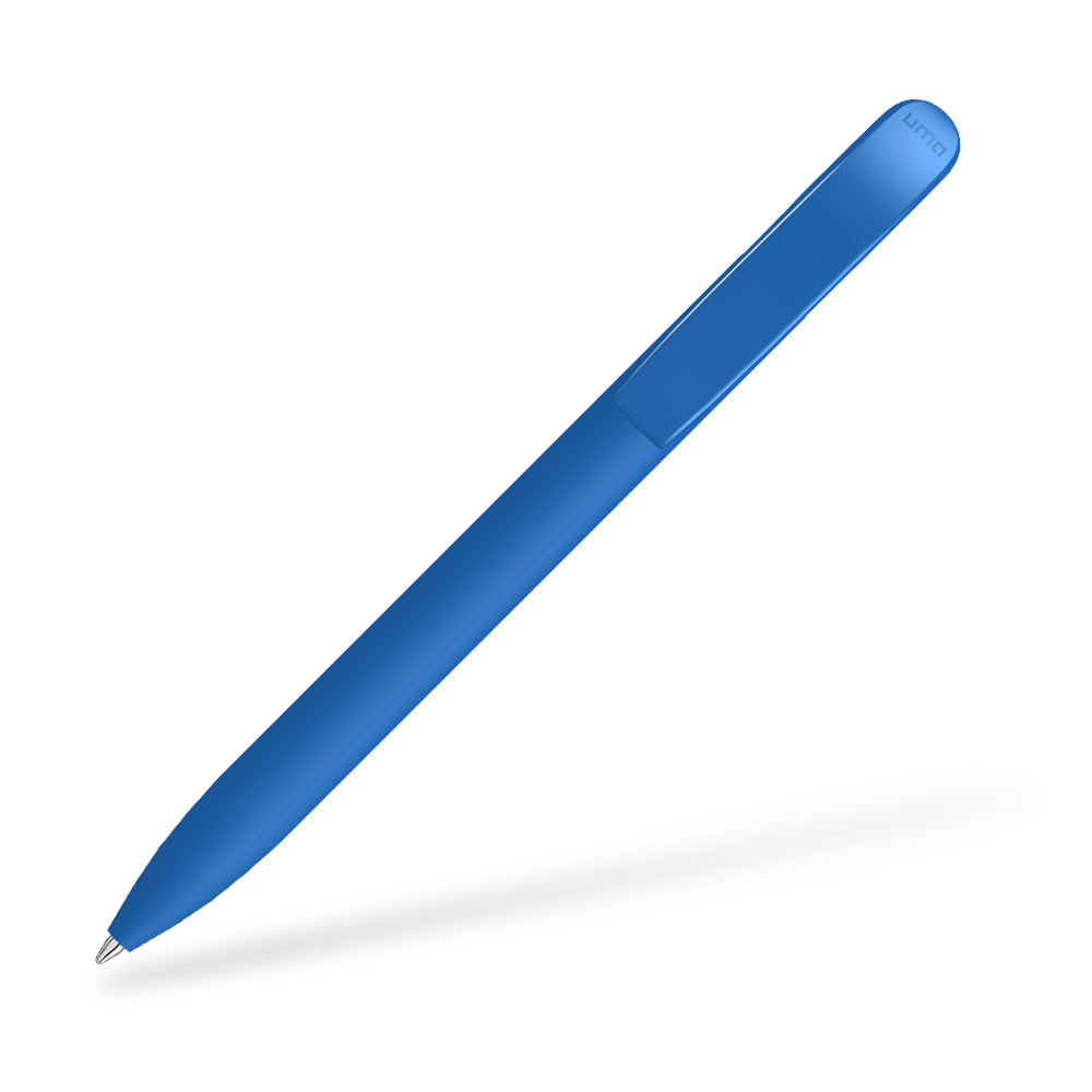 UMA SKY GUM-0-0125-GUM Kugelschreiber Clipansicht Mittelblau