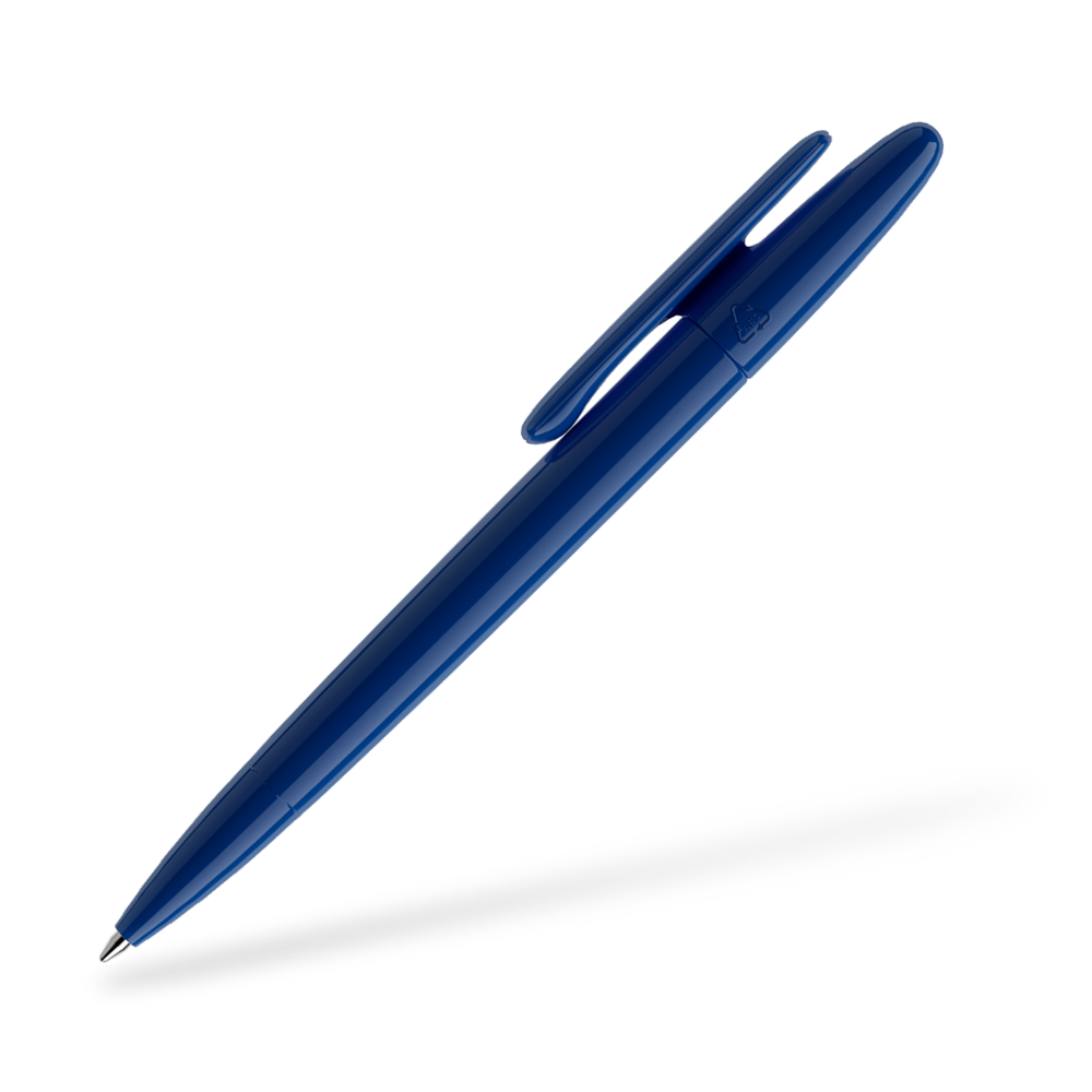 prodir DS5 poliert Kugelschreiber Seitenansicht Blau P52