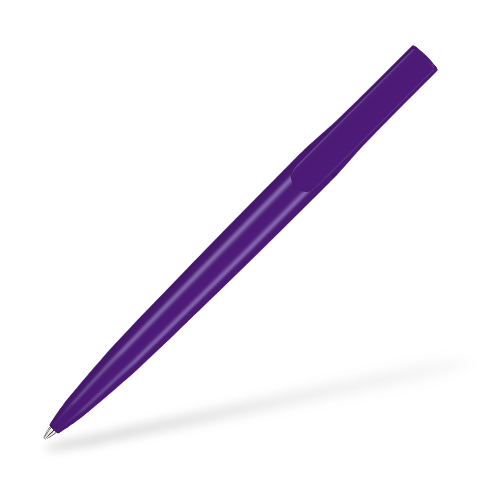0-2240 PET PEN Switch Kugelschreiber Clipansicht Dunkelviolett