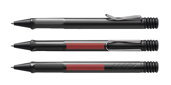 LAMY Safari Kugelschreiber Schwarz Druckbereiche