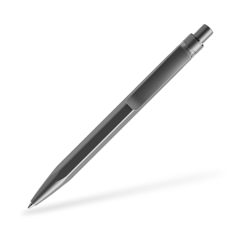 prodir QS50 Stone Kugelschreiber Metallclip Seitenansicht Graphit Q75