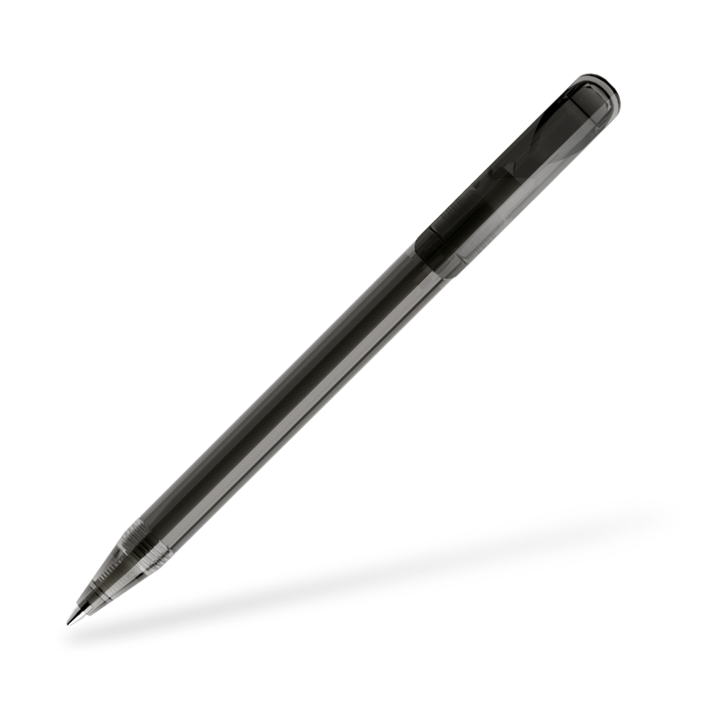 DS3 Transparent Kugelschreiber Clipansicht Anthrazit T75