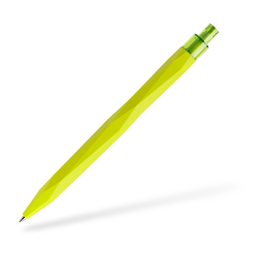 prodir QS20 Softtouch Kugelschreiber Frontansicht Gelbgrün R66