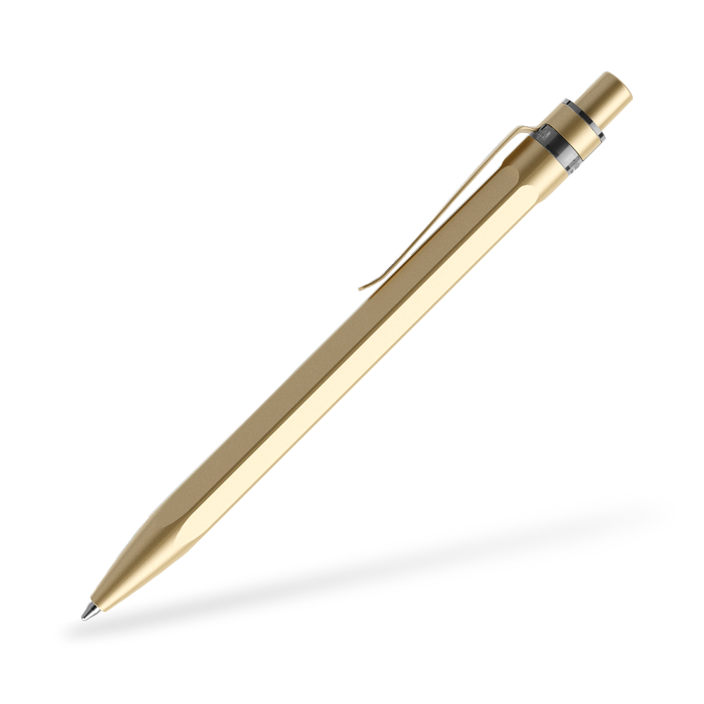 prodir QS50 Stone Kugelschreiber Metallclip Seitenansicht Gold Q13