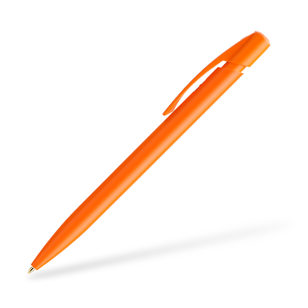 BIC Media Clic Druckkugelschreiber Orange Clipansicht 90°