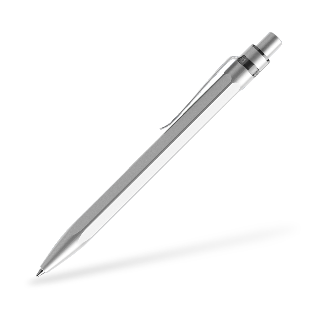 prodir QS50 Stone Kugelschreiber Metallclip Seitenansicht Silber Q70