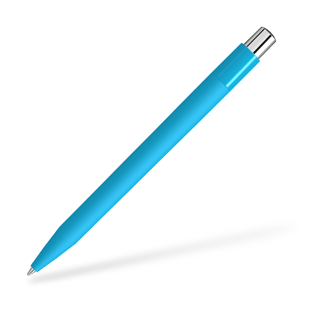 UMA ON TOP SI GUM 0-0063-SI-GUM Kugelschreiber Frontansicht Cyan