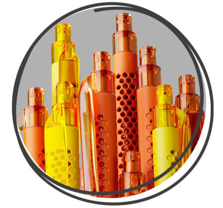 prodir QS40 Air Softtouch Kugelschreiber Orange Gelb Transparent