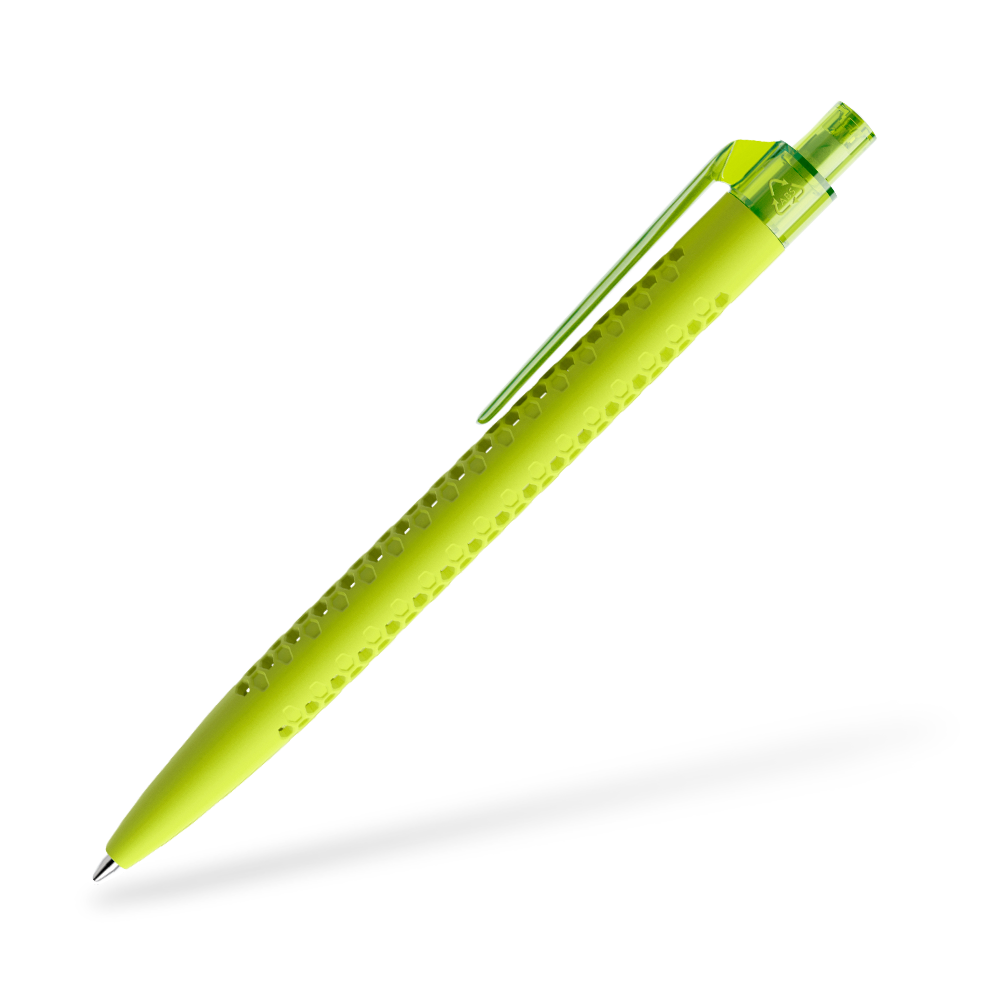 prodir QS40 Air Kugelschreiber Softtouch Seitenansicht Gelbgrün R66