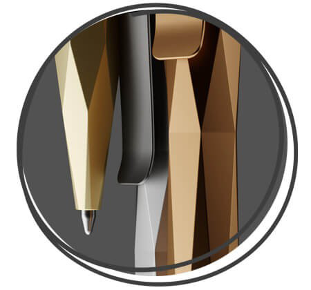 prodir QS20 Stone Kugelschreiber Gold Kupfer Silber