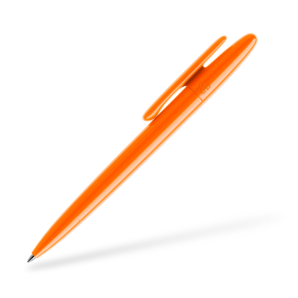 prodir DS5 poliert Kugelschreiber Seitenansicht Orange P10