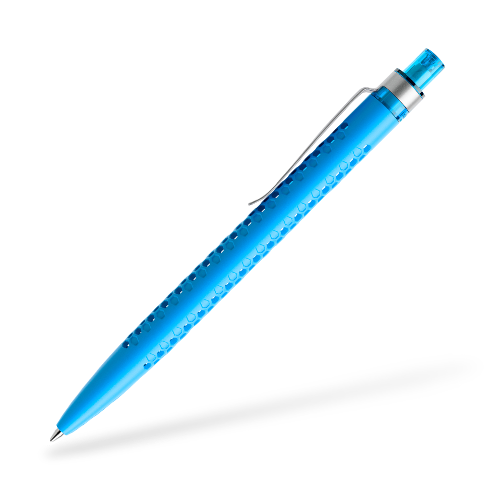 prodir QS40 Air Kugelschreiber Matt Metallclip Seitenansicht Cyan M58