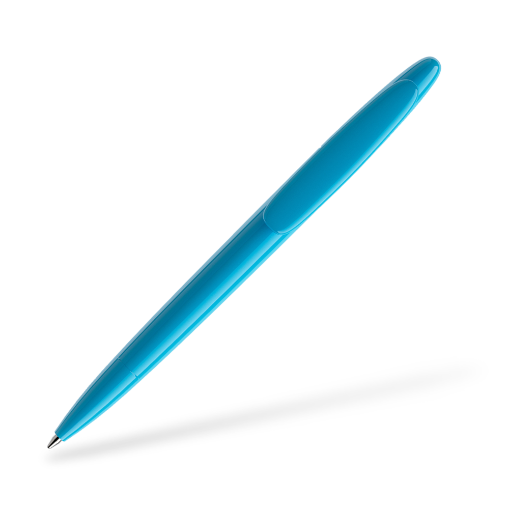 prodir DS5 poliert Kugelschreiber Clipansicht Cyan P58