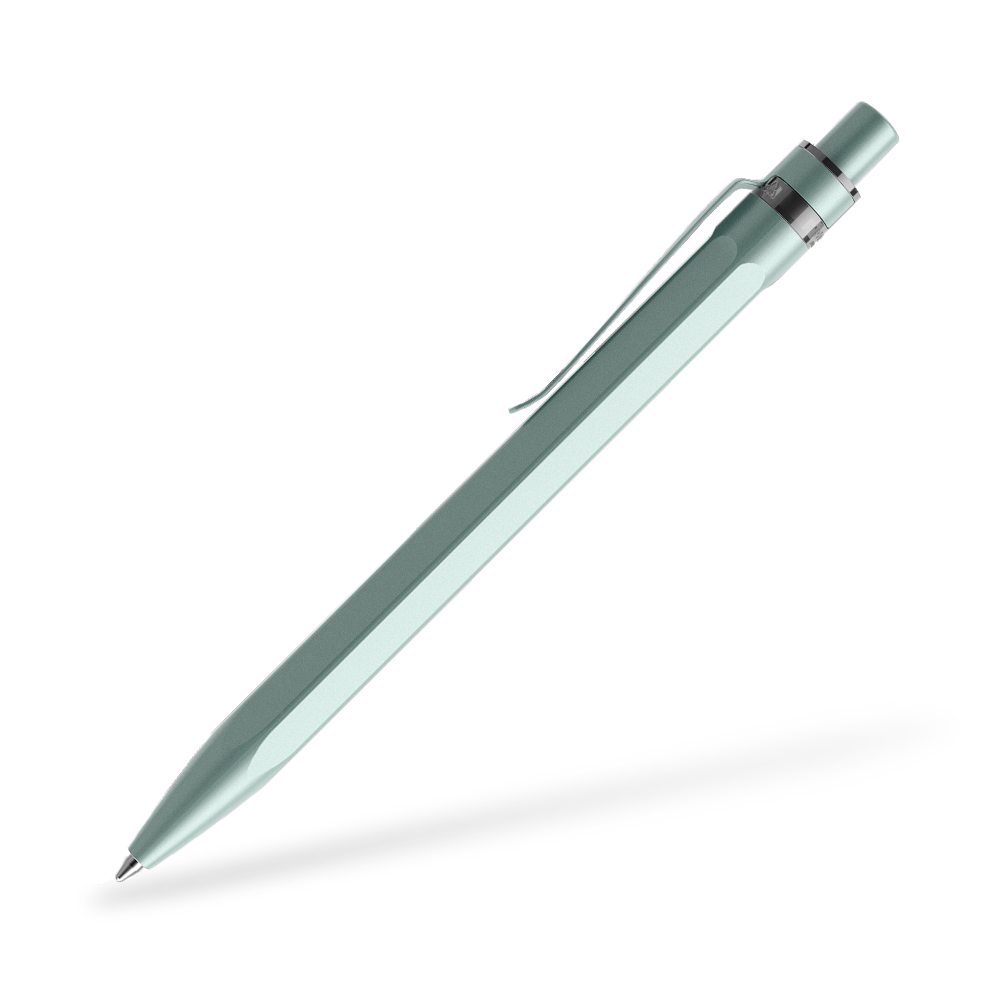 prodir QS50 Stone Kugelschreiber Metallclip Seitenansicht Jade Q33