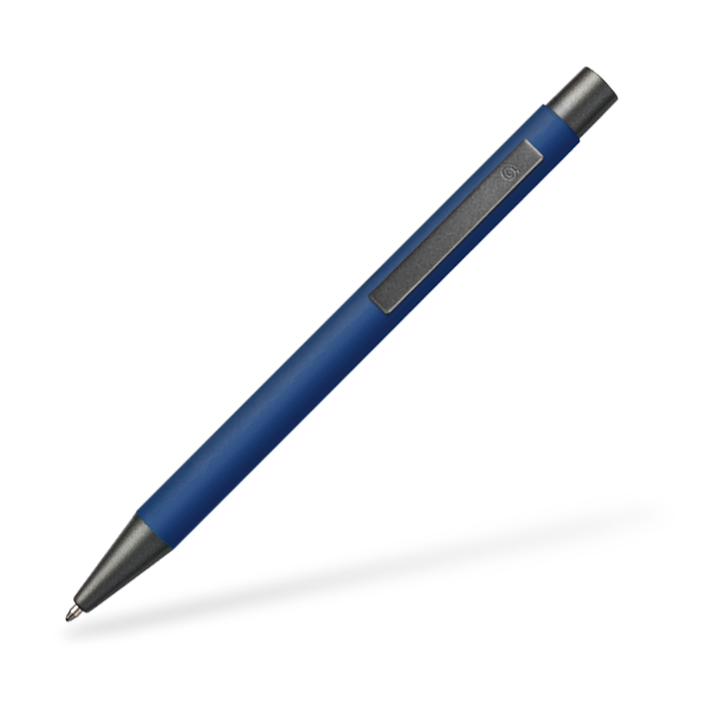 Goldstar Bowie LUM Kugelschreiber Clipansicht Navy