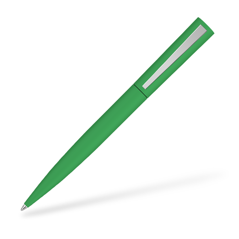 UMA 0-9610-GUM BRUSH GUM Softtouch Kugelschreiber Dunkelgrün Clipansicht