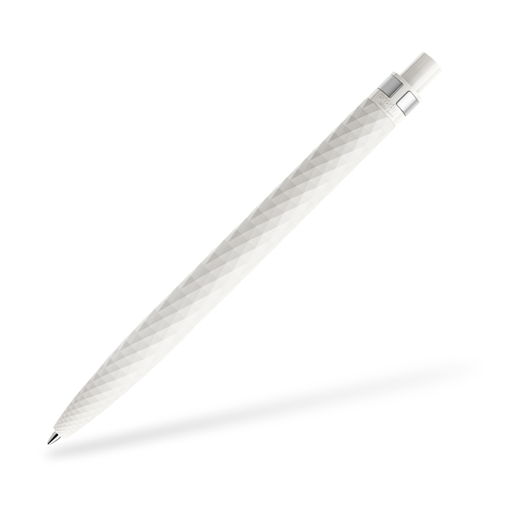 prodir QS01 Matt Kugelschreiber Metallclip Frontansicht Weiß M02