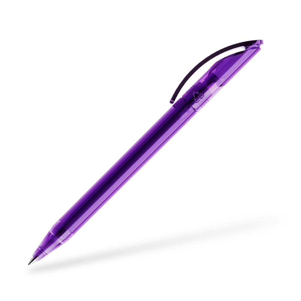 DS3 Transparent Kugelschreiber Seitenansicht Lila T30
