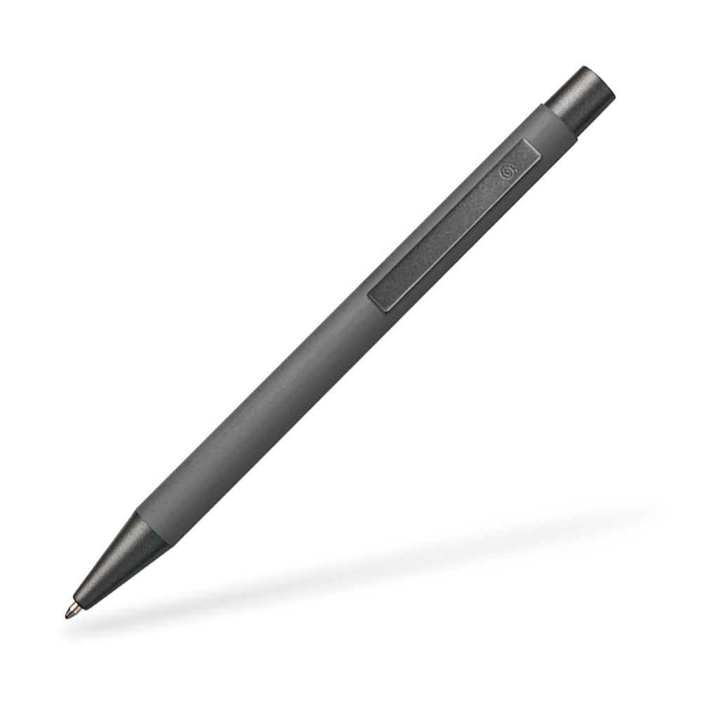 Goldstar Bowie LUM Kugelschreiber Clipansicht Grau